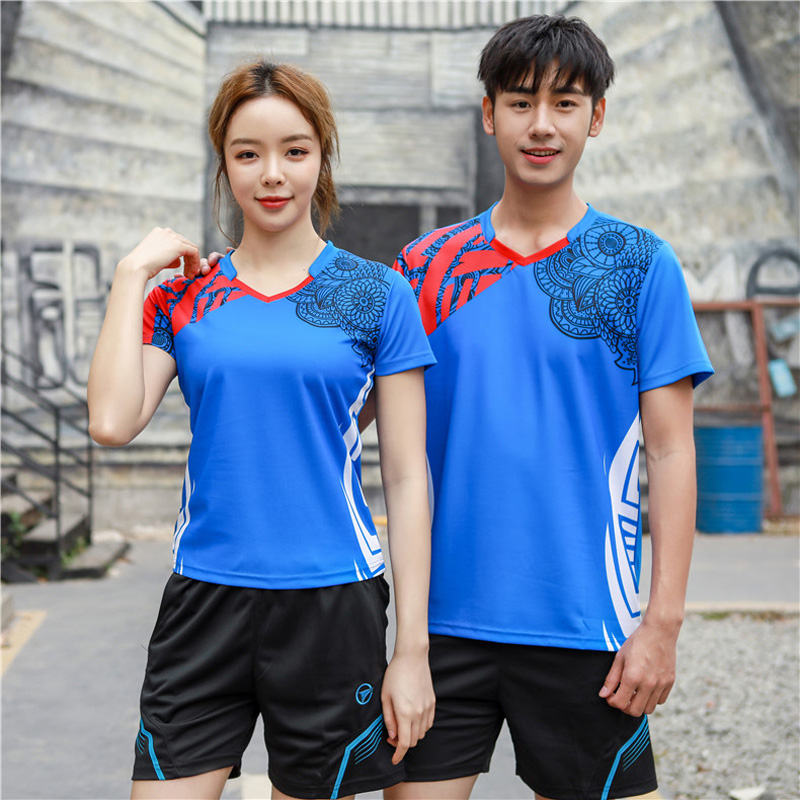 Badminton Jersey - Tenis camisa masculina/feminina, badminton tshirt, badminton