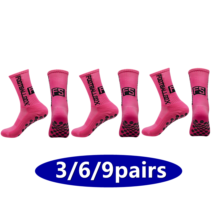 Sports Grip - 3/6/9 pares de meias antiderrapantes para