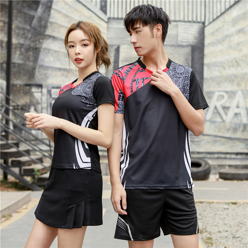 Tenis camisa masculina/feminin - Badminton Jersey avaliação e preço