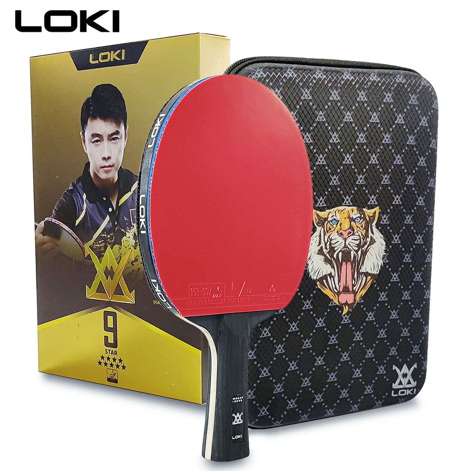 Raquete de tênis de mesa loki  - Badminton Racket Carbon avaliação e preço