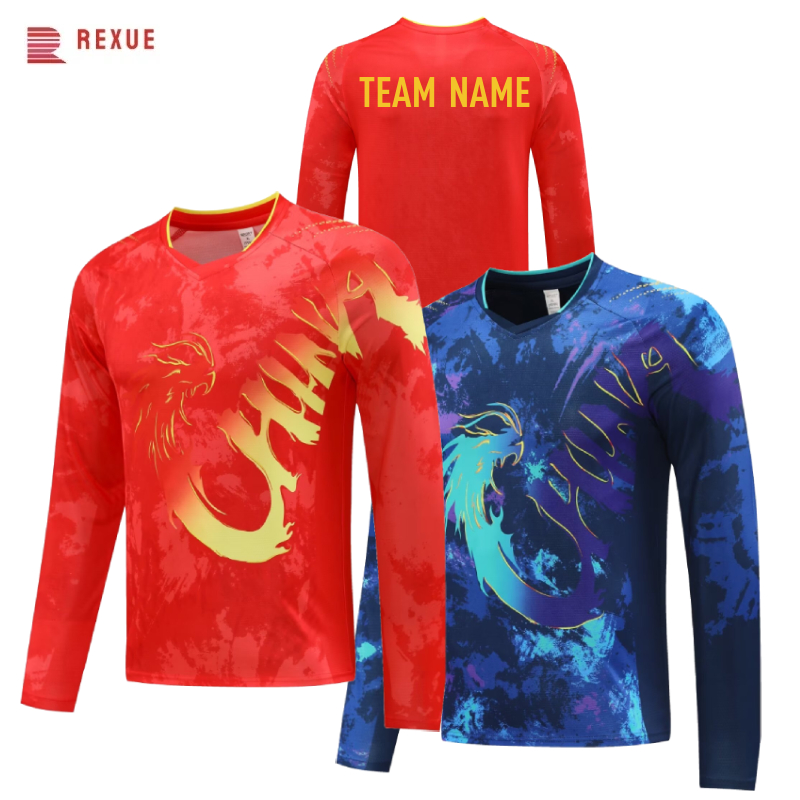 Camisa chinesa de tênis de mes - Badminton Jersey avaliação e preço