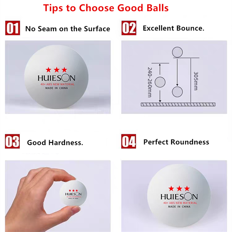 Bolas de Ping Pong Huieson Ver - Badminton In English avaliação e preço