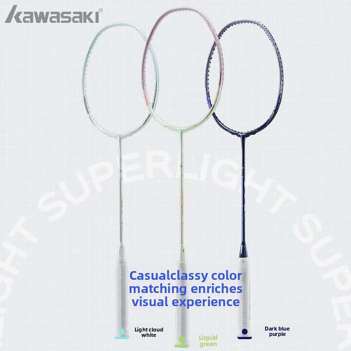 Raquete de badminton Kawasaki  - Badminton Racket Carbon avaliação e preço